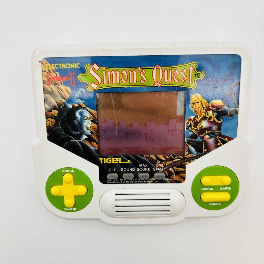 Tiger Electronics Castlevania II Simons Quest Handheld Game 1988- Tested, Works!